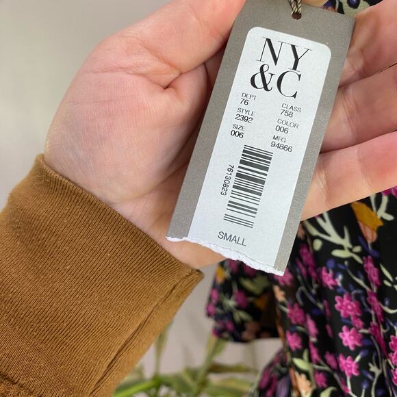 Eva Mendes New York & Co One Shoulder Floral maxi dress Size S - Picture 8 of 16